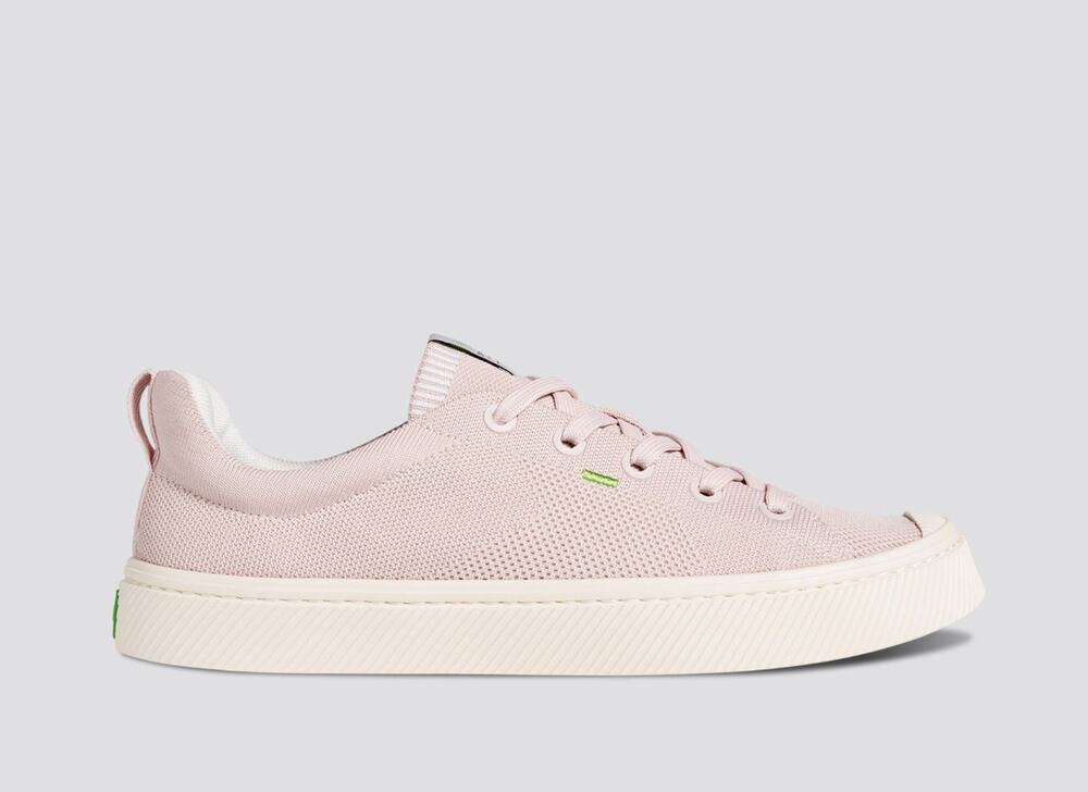 Cariuma Womens IBI Low Sneakers Size 9 Pink Rose Bamboo Knit NIB